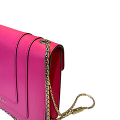Bvlgari Serpenti Forever Bag - Hot Pink Calfskin & Enamel Snake Head (20cm)