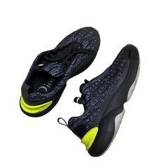 Dior B24 Sneakers - Black & Purple Oblique Tech Fabric (Size EU 41 / US 8)