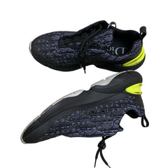 Dior B24 Sneakers - Black & Purple Oblique Tech Fabric (Size EU 41 / US 8)