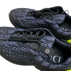 Dior B24 Sneakers - Black & Purple Oblique Tech Fabric (Size EU 41 / US 8)