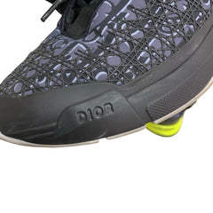Dior B24 Sneakers - Black & Purple Oblique Tech Fabric (Size EU 41 / US 8)