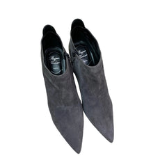 Roger Vivier Grey Suede Ankle Boots - Pointed Toe (Size EU 39.5 / US 9.5)