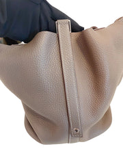 Hermès Picotin Lock 26 GM - Etoupe / Etain Bi-Color (Clemence Leather)