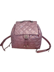 Chanel Urban Spirit Backpack in Iridescent Rose Gold Metallic Pink Leather
