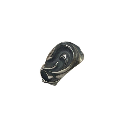 Chrome Hearts Heart Stud Earring Sterling Silver Single Piece Close Up