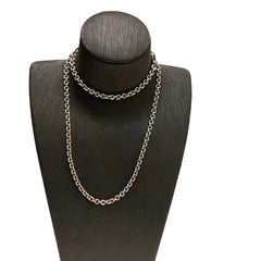 Chrome Hearts NE Chain Necklace with Lobster Clasp - Sterling Silver (60cm / 24")