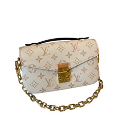 Louis Vuitton Pochette Métis East West - Monogram Empreinte Leather (Beige / Dune)