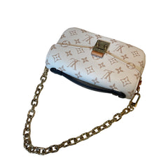 Louis Vuitton Pochette Métis East West - Monogram Empreinte Leather (Beige / Dune)