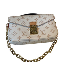 Louis Vuitton Pochette Métis East West - Monogram Empreinte Leather (Beige / Dune)