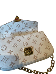Louis Vuitton Pochette Métis East West - Monogram Empreinte Leather (Beige / Dune)