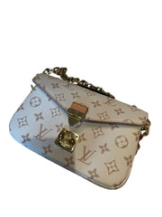 Louis Vuitton Pochette Métis East West - Monogram Empreinte Leather (Beige / Dune)