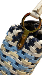 Louis Vuitton Capucines BB Woven Leather Handbag - Blue/White Tricolor (26cm)