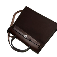 Hermès Herbag Zip 31 - Chocolate / Ebene Canvas & Leather (The "Casual Kelly")