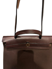 Hermès Herbag Zip 31 - Chocolate / Ebene Canvas & Leather (The "Casual Kelly")