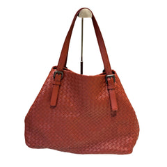 Bottega Veneta Large Intrecciato Nappa Tote - Lobster / Terracotta (Adjustable Straps)