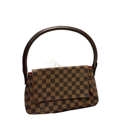 Louis Vuitton Mini Looping Bag - Rare Damier Ebene Canvas (28cm)