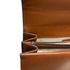 Gucci Dionysus Small Shoulder Bag - GG Monogram Denim & Brown Leather (28cm)