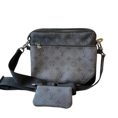 Louis Vuitton Trio Messenger Bag Monogram Eclipse Reverse with Coin Purse and Strap