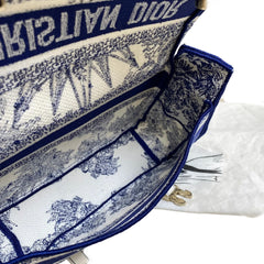 Dior Camp Small Blue Embroidered Crossbody Bag