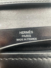 Hermès Bearn Long Wallet in Black Box Leather with Silver Hardware