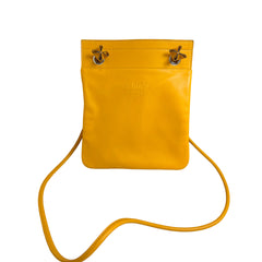 Bright Minimal Charm: Hermès Aline Mini in Sun Yellow Swift Leather