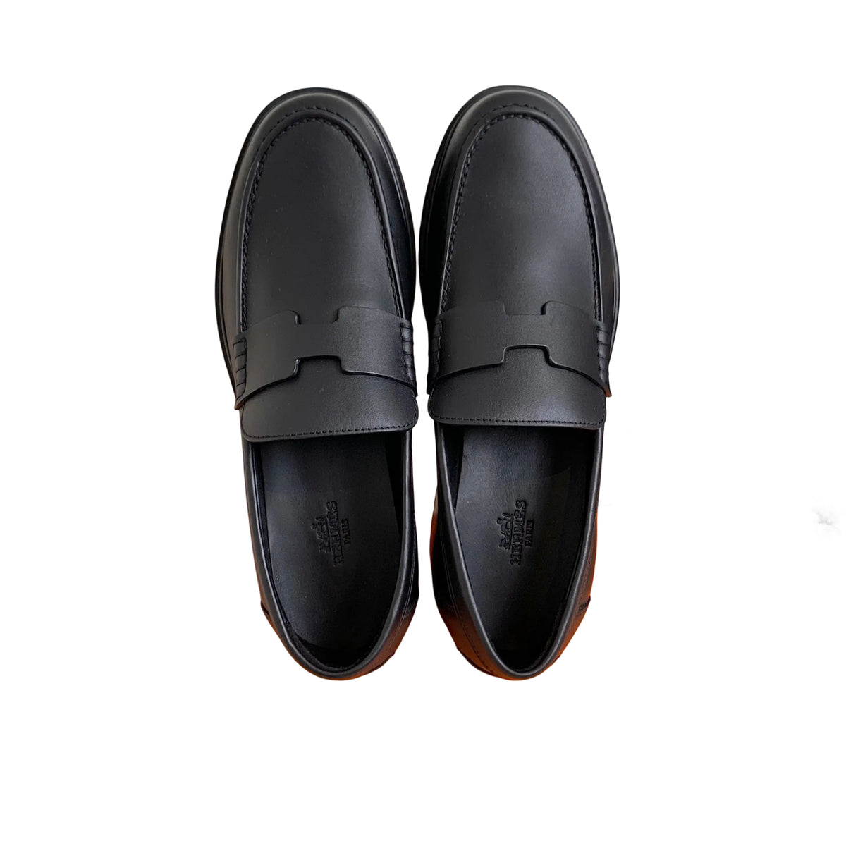 Hermès Hitch Black Loafers Size 37