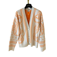 Hermès Colorblock Knit Cardigan Size 36