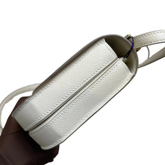 Hermès Mini Mosaic in Milk White with Gold Hardware