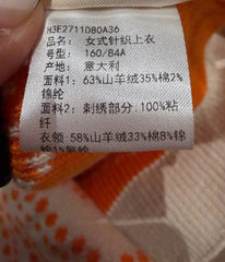 Hermès Colorblock Knit Cardigan Size 36