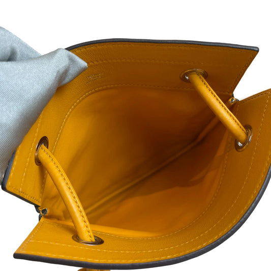 Bright Minimal Charm: Hermès Aline Mini in Sun Yellow Swift Leather