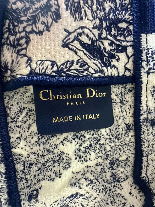 Dior Camp Small Blue Embroidered Crossbody Bag