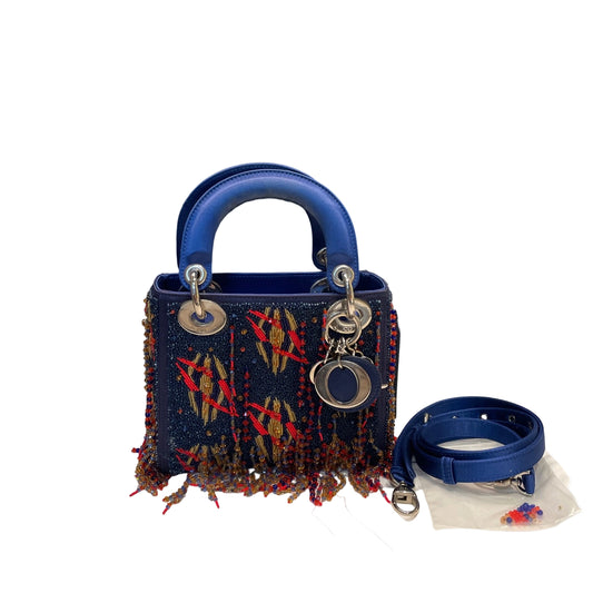 Rare Artist Collaboration: Dior x Jamilla Okubo Limited Fringe Lady Dior Bag