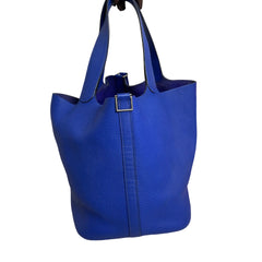 Hermès Picotin 26 in Electric Blue with Silver Hardware