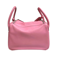 Hermès Lindy 30 Shoulder Bag - Rose Azalée Taurillon Clemence Palladium Hardware