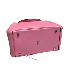 Hermès Lindy 30 Shoulder Bag - Rose Azalée Taurillon Clemence Palladium Hardware
