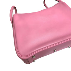 Hermès Lindy 30 Shoulder Bag - Rose Azalée Taurillon Clemence Palladium Hardware