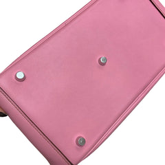 Hermès Lindy 30 Shoulder Bag - Rose Azalée Taurillon Clemence Palladium Hardware