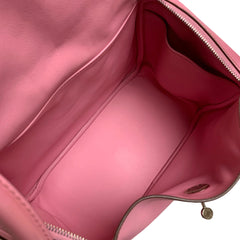 Hermès Lindy 30 Shoulder Bag - Rose Azalée Taurillon Clemence Palladium Hardware