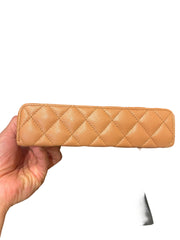 Chanel 25B Caramel Grained Calfskin Vanity Case Bag with Top Handle