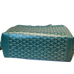 Goyard Bellechasse Biaude PM Tote - Green Goyardine (Structured Work Bag)