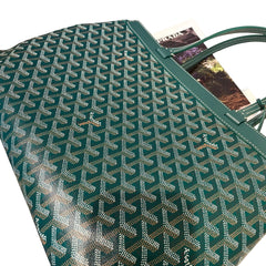 Goyard Bellechasse Biaude PM Tote - Green Goyardine (Structured Work Bag)