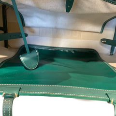 Goyard Bellechasse Biaude PM Tote - Green Goyardine (Structured Work Bag)