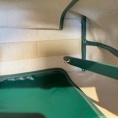 Goyard Bellechasse Biaude PM Tote - Green Goyardine (Structured Work Bag)