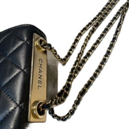 Chanel Mini Trendy CC Flap Bag - Black Lambskin with Gold-Tone Hardware