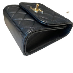 Chanel Mini Trendy CC Flap Bag - Black Lambskin with Gold-Tone Hardware