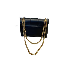 Celine Teen Victoire Bag in Black Grained Calfskin - Triomphe Metallic Closure