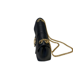 Celine Teen Victoire Bag in Black Grained Calfskin - Triomphe Metallic Closure