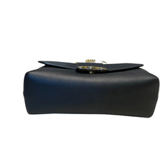 Celine Teen Victoire Bag in Black Grained Calfskin - Triomphe Metallic Closure