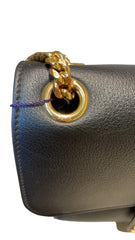 Celine Teen Victoire Bag in Black Grained Calfskin - Triomphe Metallic Closure