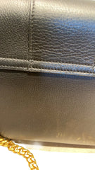 Celine Teen Victoire Bag in Black Grained Calfskin - Triomphe Metallic Closure